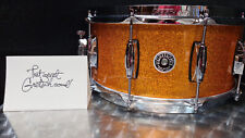 GRETSCH SNARE DRUM USA BROOKLYN 14x6.5" Inch Gold Sparkle / Rullante