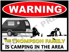 Personalized Camping Sign The