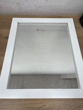 Wickes single mirror shelf white