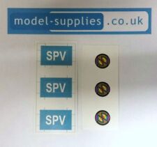 Dinky 104 Captain Scarlet SPV Reproduction Stickers Set
