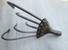 Vintage 5 prong Cultivator head claw - hoe rake - Five Tines  - garden tool.