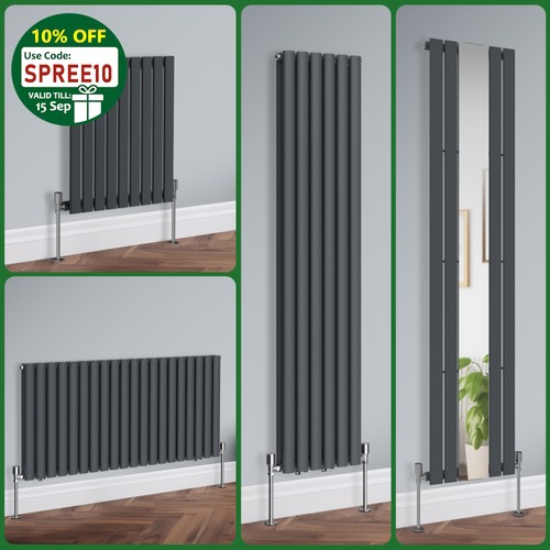 Anthracite designer radiator - anthracite,