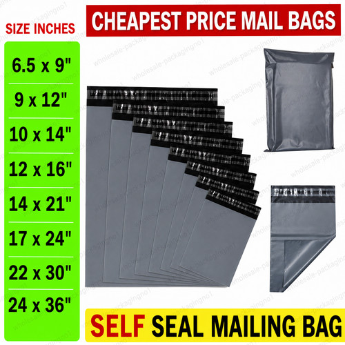 Grey mailing bags - mailing, sizes