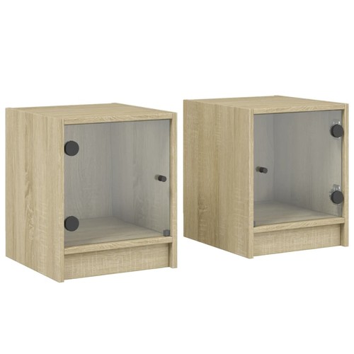 Bedside cabinets with glass - cabinets,