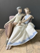 Nao by Lladro Couple On Sofa