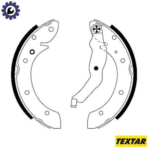 Brake shoe set - set, for
