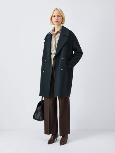 John lewis peacoat coat - coat, navy