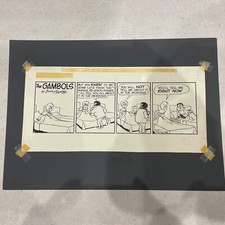 Gambols Original Express Newspaper artwork Comic Strip By Dibs & Barry Appleby