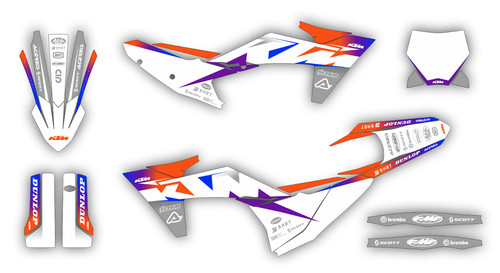 Ktm graphics 2024 decals - ktm, sx