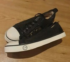 UGG Australia Evera Sneakers Womens Size UK8.5  Black Glitter Sherpa Lined