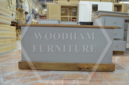 Handmade country ottoman - country, box