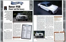 Rover P5B - 1960/1970 A Century Of Cars - Hachette Page