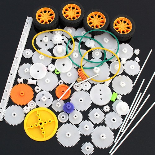 82pcs plastic worm crown gear - plastic,