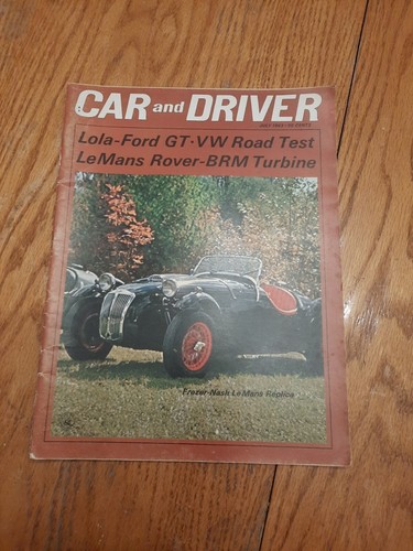 July 1963 car - and, driver