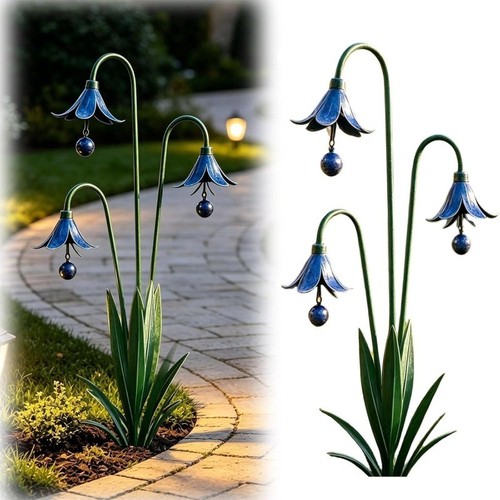 Triple bluebells garden stake - triple,