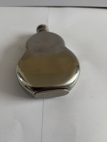 Silver metal hip flask - metal,
