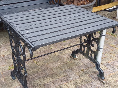 Garden table black with - garden,