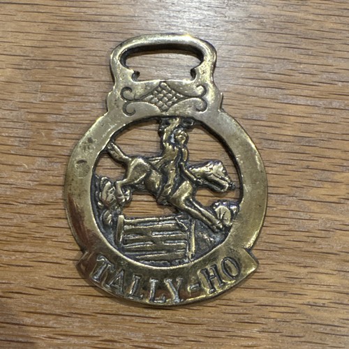 Vintage horse brass - brass, medallion