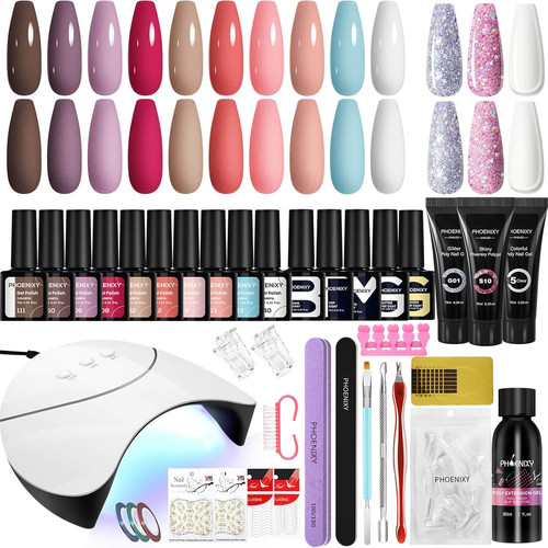Gel nail polish set - polish, 36w