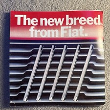 Fiat Range 1983-84 UK Foldout Brochure 126 Panda Uno X1/9 Mirafiori Argenta