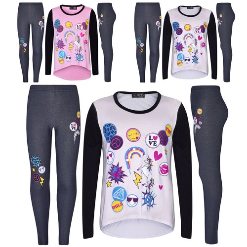 Girls top kids - top, unicorn