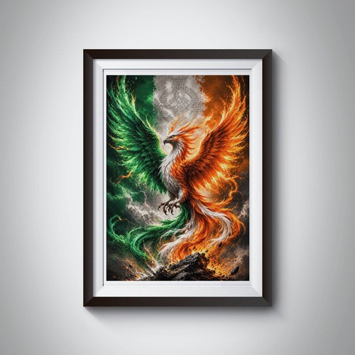 Irish phoenix wall - wall, print