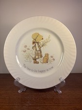 Vintage 1978 Holly Hobbie Plate By Barratts Of Staffordshire Ceramic Plate
