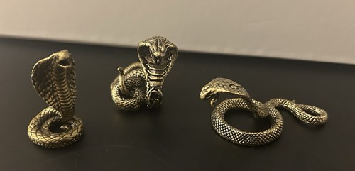 Brass cobra snake decor - brass,