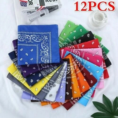 Pack print paisley bandanas - pack,