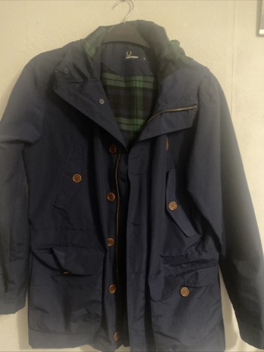 Fred perry men blue hooded - fred,