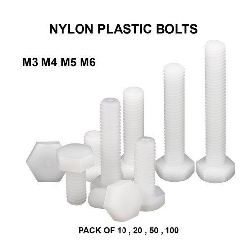 M6 white nylon - m3,