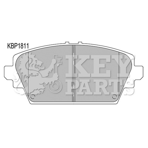 Brake pads set - pads, nissan