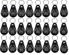 Dog Problem Keyring Leather