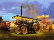 Burrell Showmans Traction Engine driving Steam Yachts free p&p UK