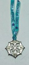 Dower & Hall silver & blue ribbon snowflake Christmas bauble decoration 2007