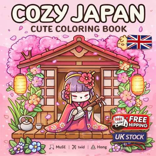 Cute japanese coloring book - cute,