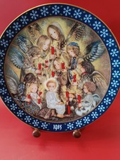 Bradford Exchange Angels Collectors Vintage Christmas Plate By SULAMITH WULFING