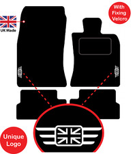 MINI Cooper 2006-2013 R56 Carpet Car Mats Unique logos & hook/loop fixing