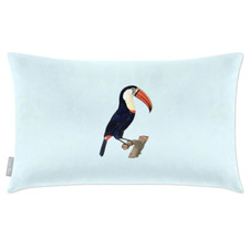 Luxury Eco-Velvet Filled Large Rectangle Oblong Sofa Cushion Toucan Many Colours
