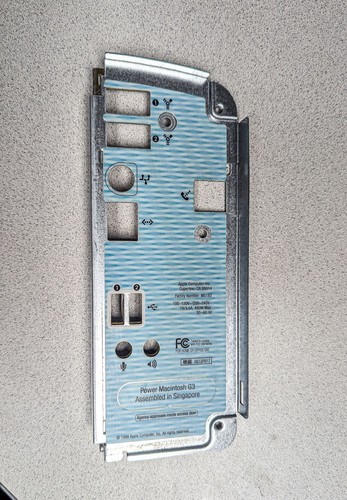 Apple power mac o back - apple, i/o
