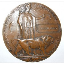 WW1 Death Penny Plaque WILLIAM