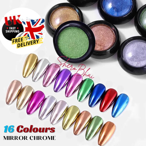 Mirror chrome nail powder - mirror,