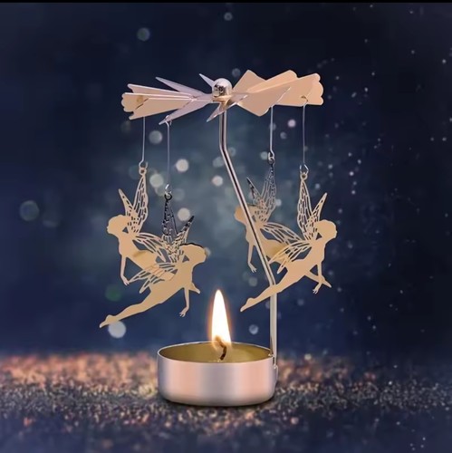 Metal rotating candle holder - metal,