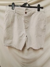 kangaroo poo mens light beige shorts size 34W #4456