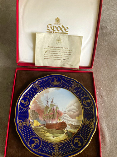 Spode maritime england plates - england,