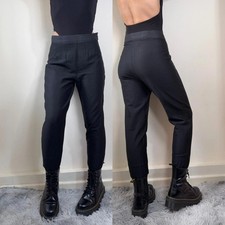 Balletcore vintage 80s stephen black stirrup trousers 8-10-12-14 city girl style