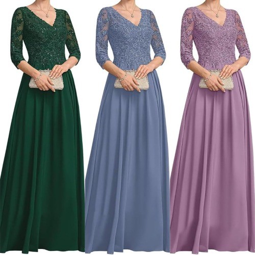 Party prom gowns - gowns, applique