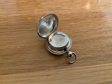 Hallmarked 1908 silver sovereign holder fob/locket
