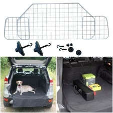 Car Quilted Boot Liner Mat & Bumper Protector + Mesh Dog Guard fits Nissan