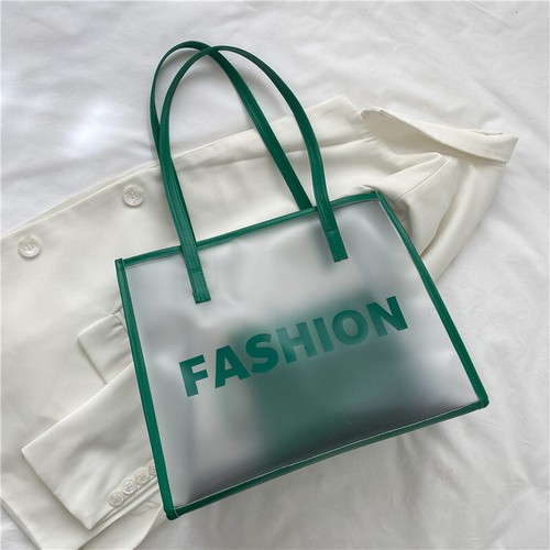 Clear tote bag pvc - tote, transparent